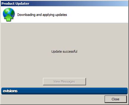 Product Updater - Update successful